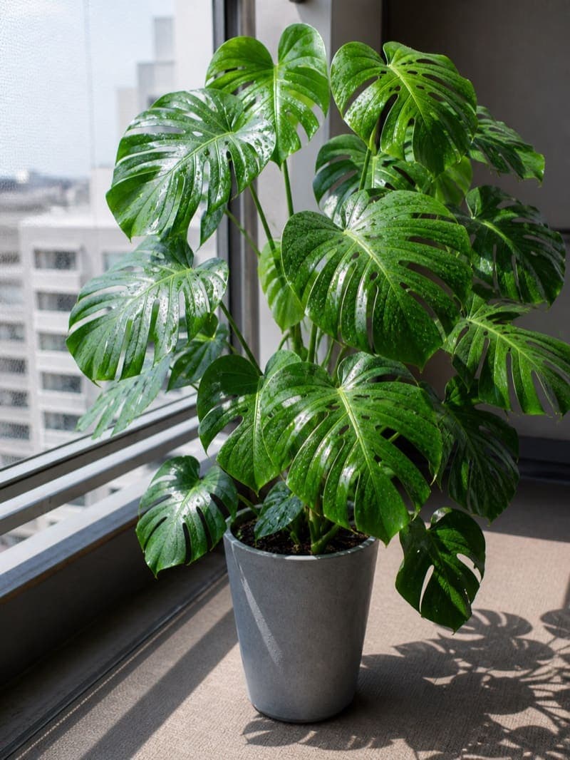 Monstera growth — さらに 1 年後