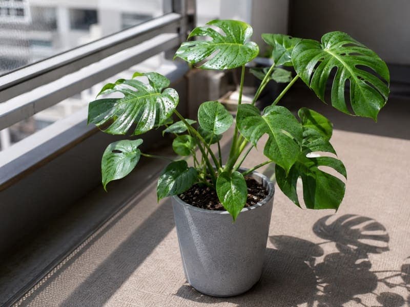 Monstera growth — 1 年後